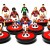 Subbuteo Andrew Table Soccer AC Milan 1988-89  on classic Lightweight bases